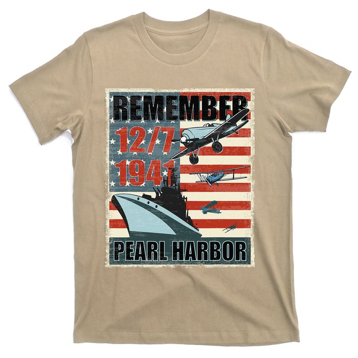 Remember Pearl Harbor Remembrance Day December 7th 1941 T-Shirt