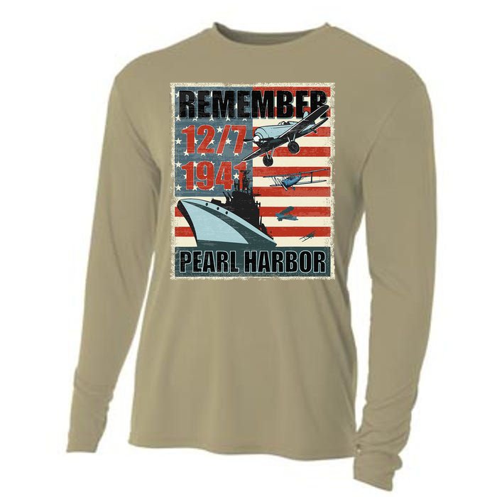 Remember Pearl Harbor Remembrance Day December 7th 1941 Cooling Performance Long Sleeve Crew