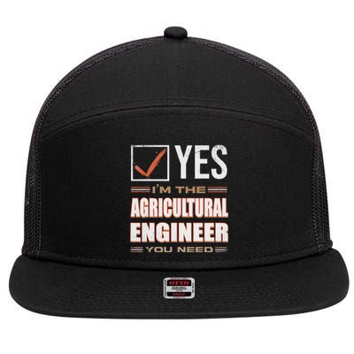 Retro Profession IM The Agricultural Engineer 7 Panel Mesh Trucker Snapback Hat