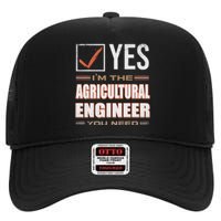 Retro Profession IM The Agricultural Engineer High Crown Mesh Back Trucker Hat