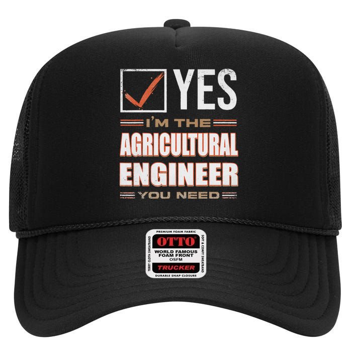 Retro Profession IM The Agricultural Engineer High Crown Mesh Back Trucker Hat