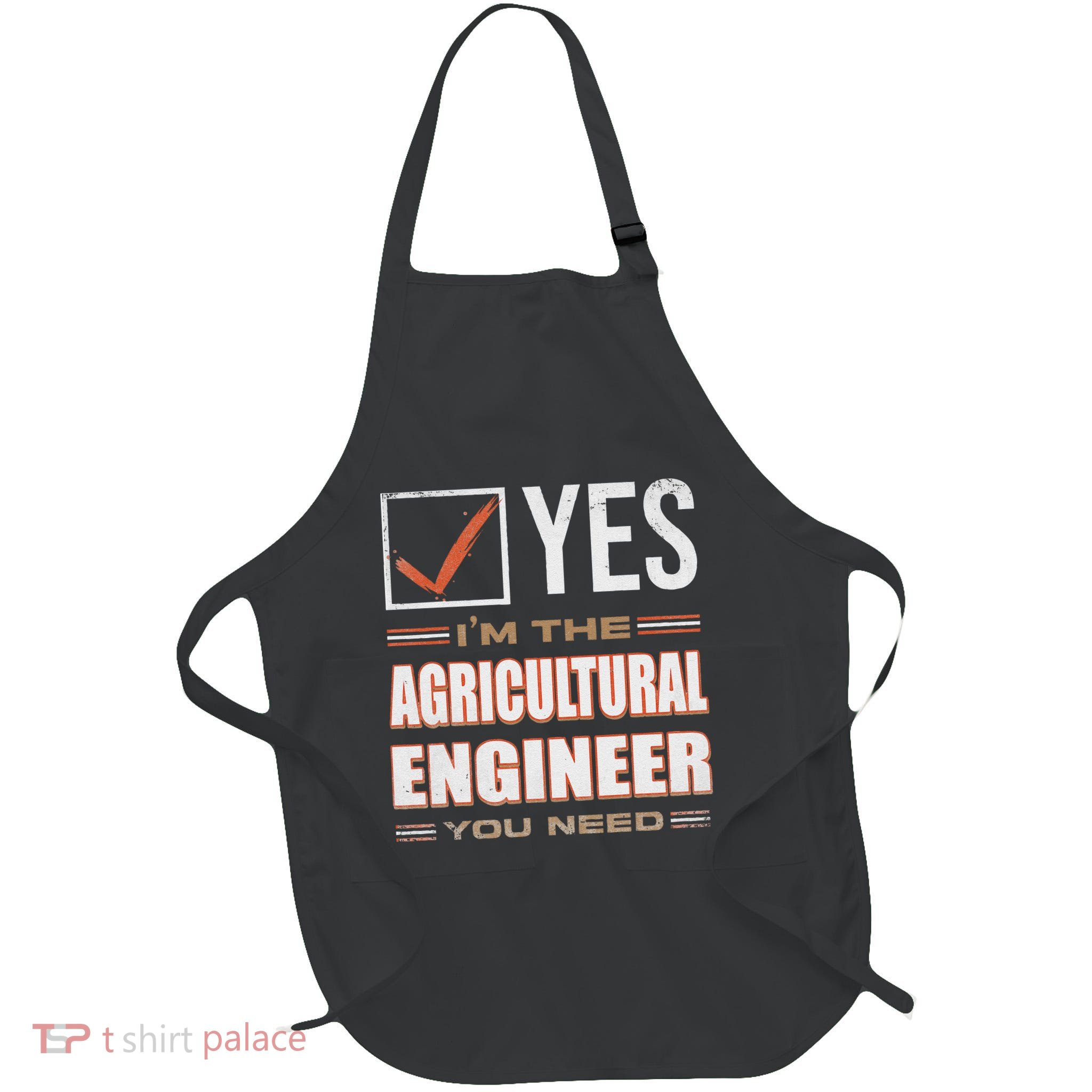 Retro Profession IM The Agricultural Engineer Full-Length Apron With Pockets