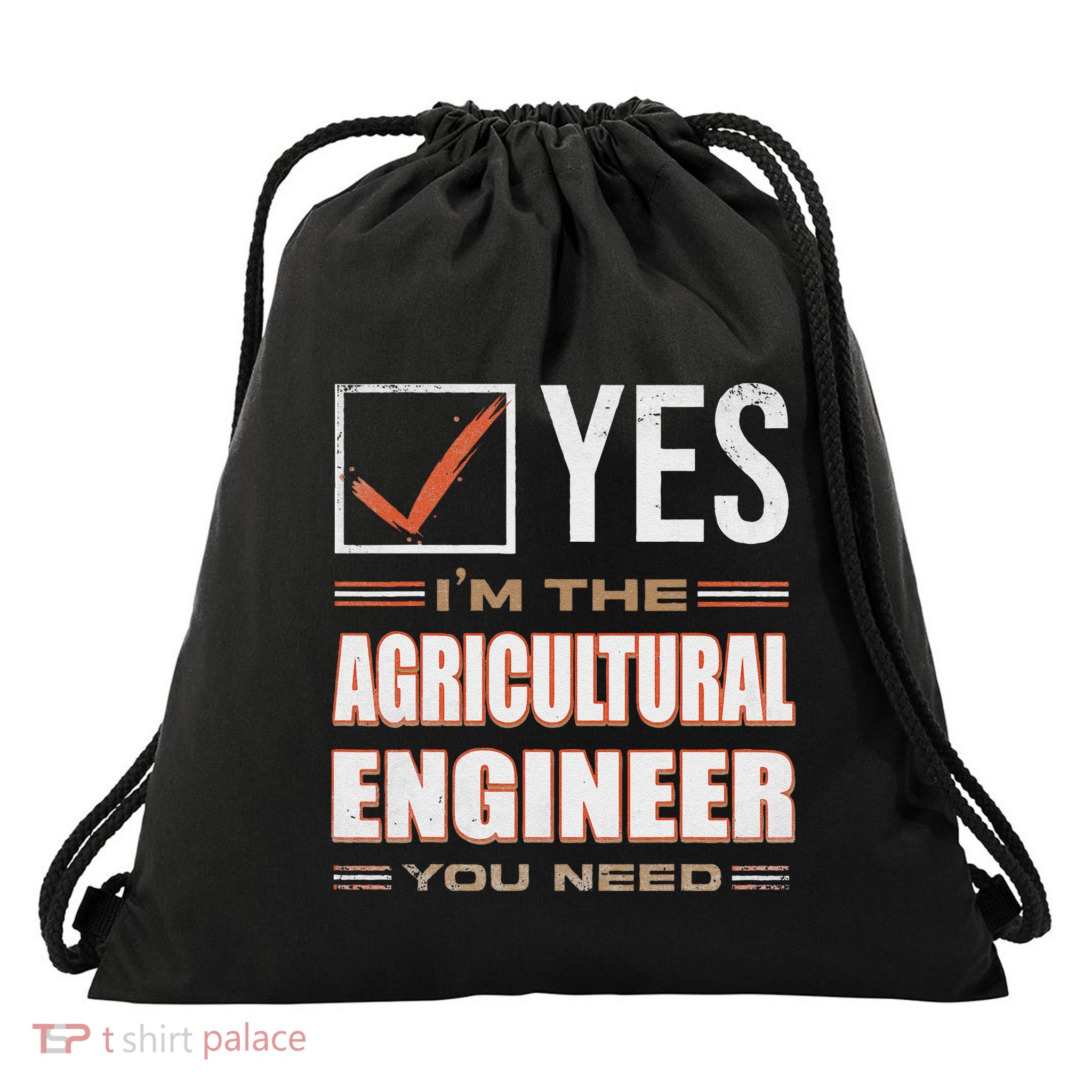 Retro Profession IM The Agricultural Engineer Drawstring Bag
