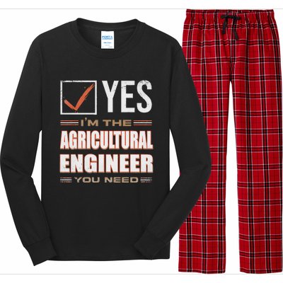 Retro Profession IM The Agricultural Engineer Long Sleeve Pajama Set