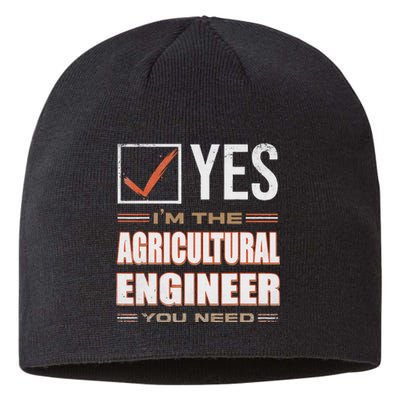 Retro Profession IM The Agricultural Engineer Sustainable Beanie