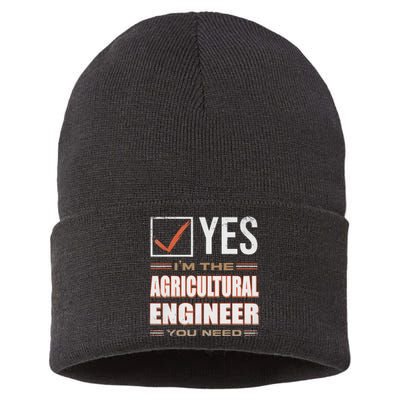 Retro Profession IM The Agricultural Engineer Sustainable Knit Beanie