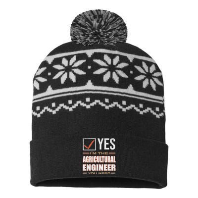 Retro Profession IM The Agricultural Engineer USA-Made Snowflake Beanie