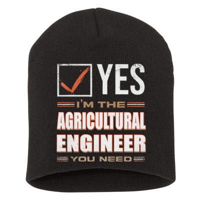 Retro Profession IM The Agricultural Engineer Short Acrylic Beanie