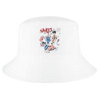 Retro Party In The USA Flag Groovy 4th Of July Patriotic Cool Comfort Performance Bucket Hat