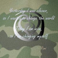 Rumi Poet Inspiring Quote Full Of Wisdom And Mysticism Legacy Tie Dye Trucker Hat