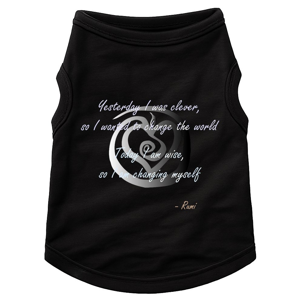 Rumi Poet Inspiring Quote Full Of Wisdom And Mysticism Doggie Tank