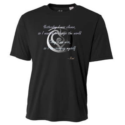 Rumi Poet Inspiring Quote Full Of Wisdom And Mysticism Cooling Performance Crew T-Shirt