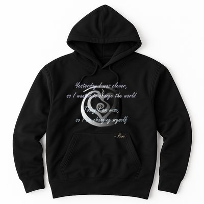 Rumi Poet Inspiring Quote Full Of Wisdom And Mysticism Hoodie