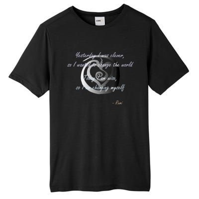 Rumi Poet Inspiring Quote Full Of Wisdom And Mysticism Tall Fusion ChromaSoft Performance T-Shirt