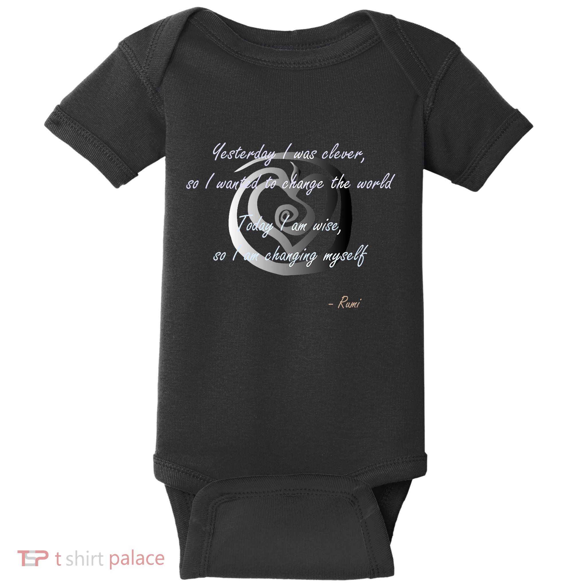 Rumi Poet Inspiring Quote Full Of Wisdom And Mysticism Baby Bodysuit