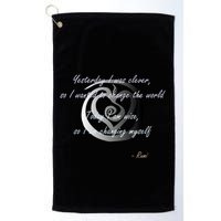 Rumi Poet Inspiring Quote Full Of Wisdom And Mysticism Golf Towel