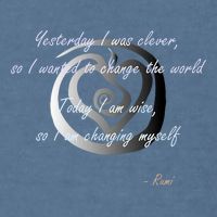 Rumi Poet Inspiring Quote Full Of Wisdom And Mysticism Garment-Dyed Sweatshirt