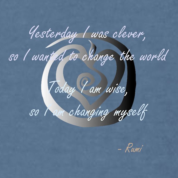 Rumi Poet Inspiring Quote Full Of Wisdom And Mysticism Garment-Dyed Sweatshirt
