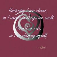 Rumi Poet Inspiring Quote Full Of Wisdom And Mysticism 16oz Travel Tumbler