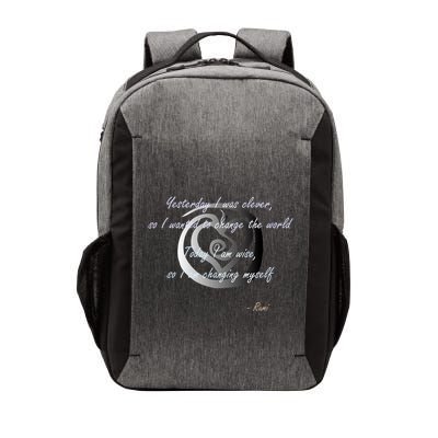 Rumi Poet Inspiring Quote Full Of Wisdom And Mysticism Vector Backpack