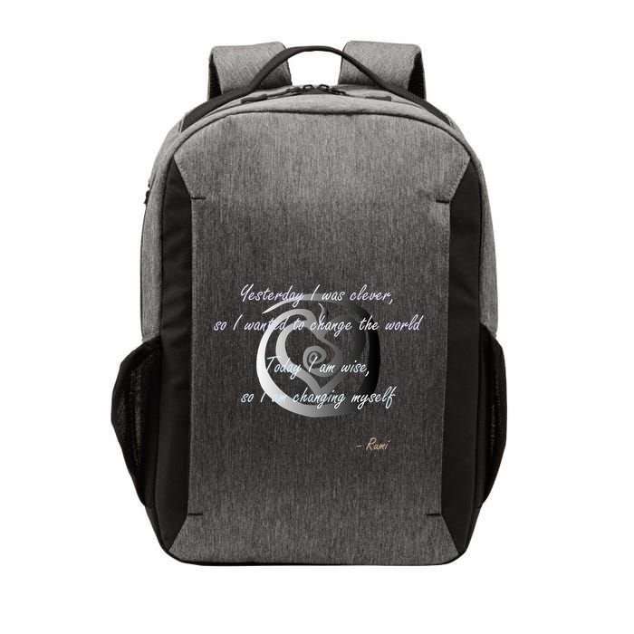 Rumi Poet Inspiring Quote Full Of Wisdom And Mysticism Vector Backpack