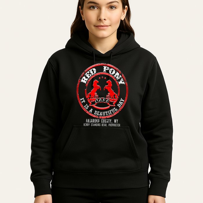 Red Pony It Is A Beautiful Day Hoodie