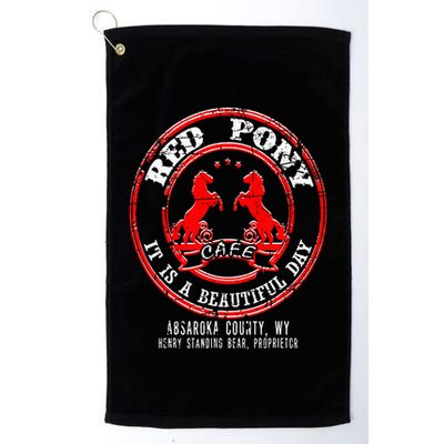 Red Pony It Is A Beautiful Day Golf Towel