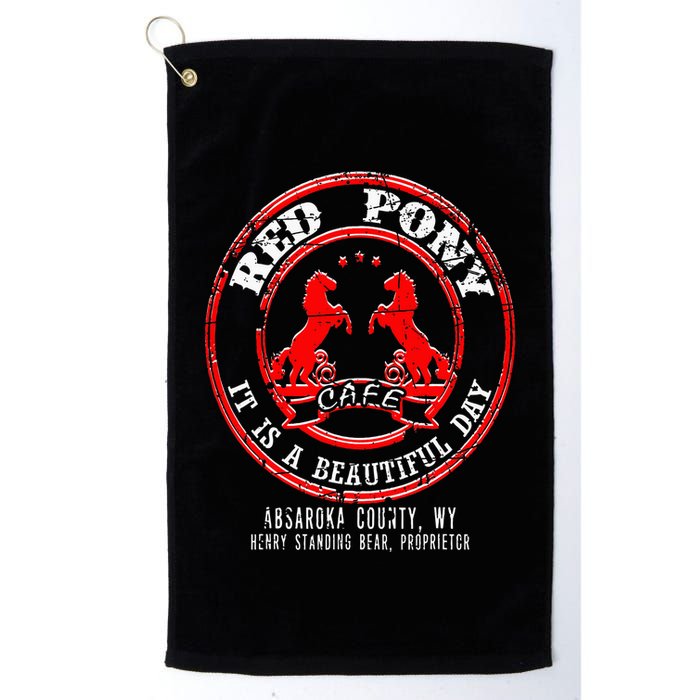 Red Pony It Is A Beautiful Day Golf Towel