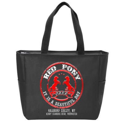 Red Pony It Is A Beautiful Day Zip Tote Bag