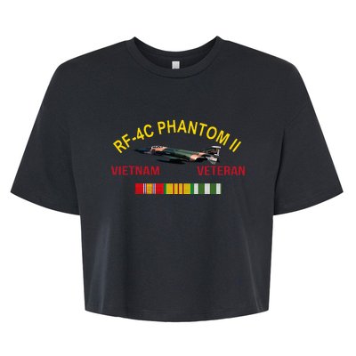 Rf4c Phantom Ii Vietnam Veteran Bella+Canvas Jersey Crop Tee