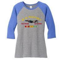 Rf4c Phantom Ii Vietnam Veteran Women's Tri-Blend 3/4-Sleeve Raglan Shirt