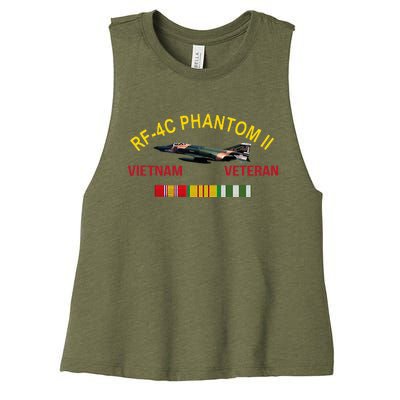 Rf4c Phantom Ii Vietnam Veteran Women's Racerback Cropped Tank