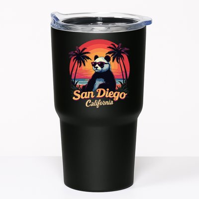 Retro Panda In Sunglasses San Diego California Zoo Vintage Tumbler