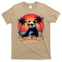 Retro Panda In Sunglasses San Diego California Zoo Vintage T-Shirt