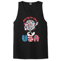 Retro Party In The USA 4th Of July Patriotic Disco Ball PosiCharge Competitor Tank