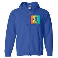 Retro Papa Is My Name Pickleball Is My Game FatherS Day Great Gift Full Zip Hoodie