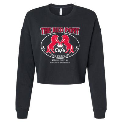 Red Pony ItS A Beautiful Day Cropped Pullover Crew