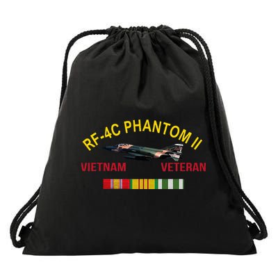 Rf4c Phantom Ii Vietnam Veteran Rf4c Phantom Vietnam Drawstring Bag
