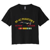 Rf4c Phantom Ii Vietnam Veteran Rf4c Phantom Vietnam Women's Crop Top Tee