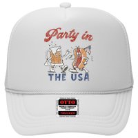 Retro Party In The Usa Beer Hot Dog Lover Funny 4th Of July Hat