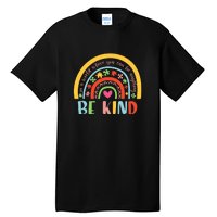 Rainbow Puzzle In A World Where You An Be Anything Be Kind Autism Awareness Tall T-Shirt