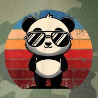 Retro Panda In Sunglasses Bbq Pool Party Funny Panda Legacy Tie Dye Trucker Hat