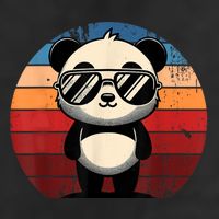 Retro Panda In Sunglasses Bbq Pool Party Funny Panda 15oz Campfire Ceramic Mug