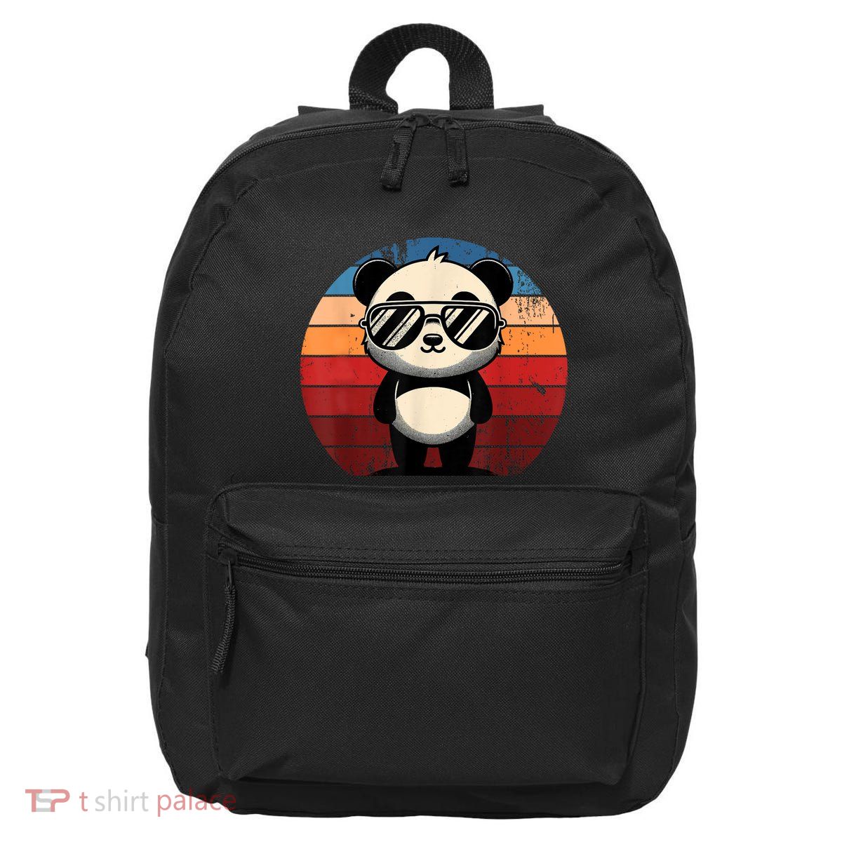 Retro Panda In Sunglasses Bbq Pool Party Funny Panda 16 in Basic Backpack