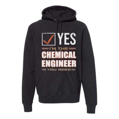 Retro Profession IM The Chemical Engineer Premium Hoodie