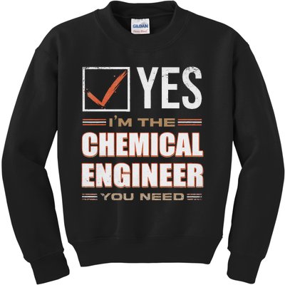 Retro Profession IM The Chemical Engineer Kids Sweatshirt