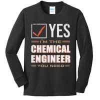 Retro Profession IM The Chemical Engineer Kids Long Sleeve Shirt