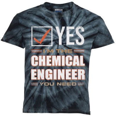 Retro Profession IM The Chemical Engineer Kids Tie-Dye T-Shirt