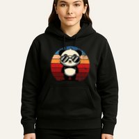Retro Panda In Sunglasses Bbq Pool Party Funny Panda Hoodie