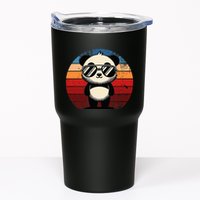 Retro Panda In Sunglasses Bbq Pool Party Funny Panda Tumbler